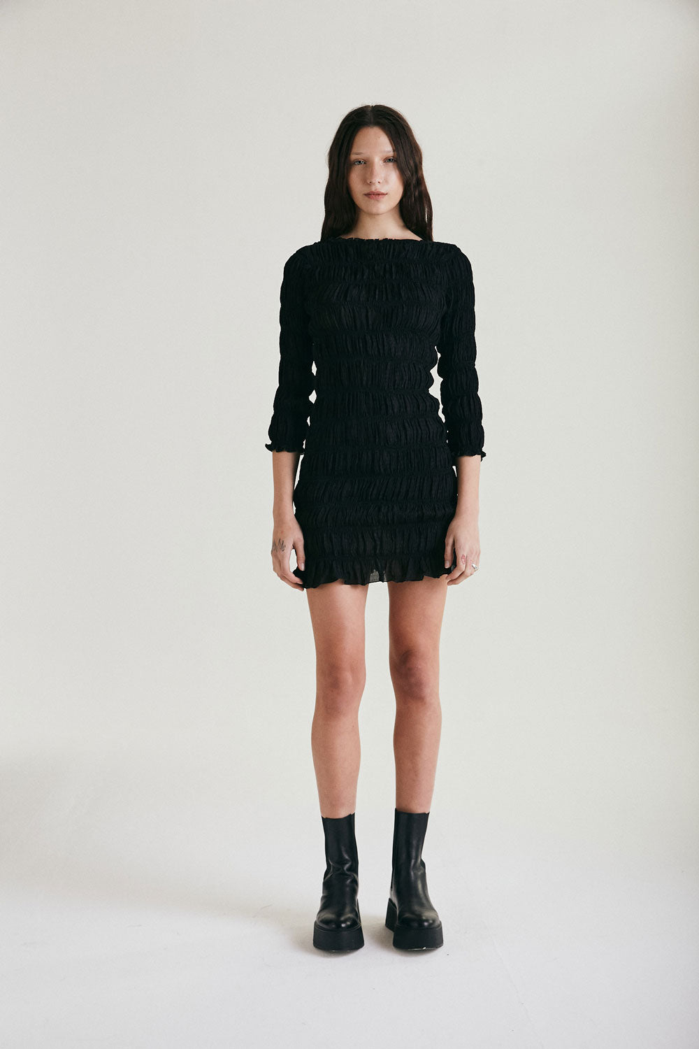 Load image into Gallery viewer, DAWN DRESS - BLACK
