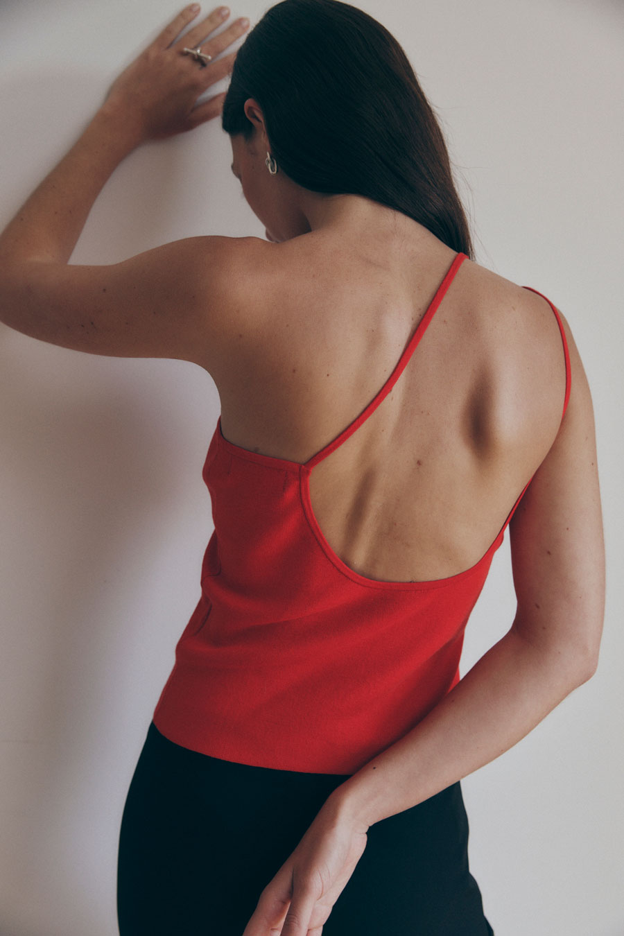 Load image into Gallery viewer, Straps Knit Top - Red
