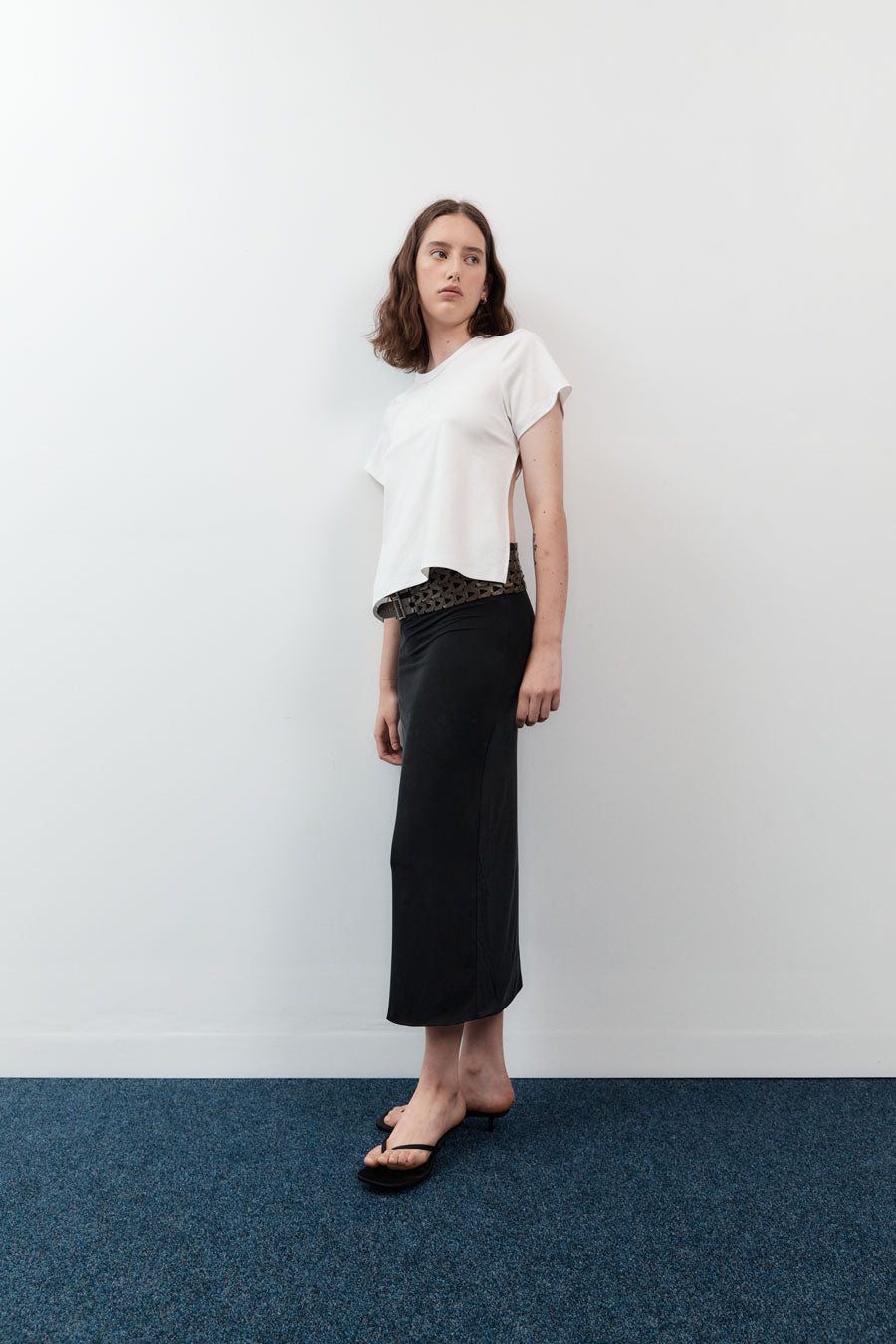 Load image into Gallery viewer, Open Back Tee - Off White
