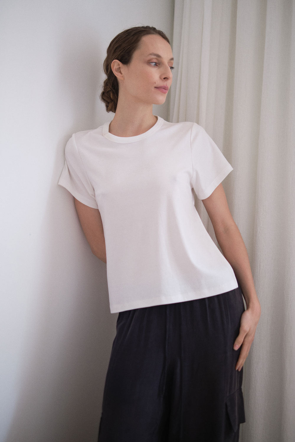 Load image into Gallery viewer, Open Back Tee - Off White
