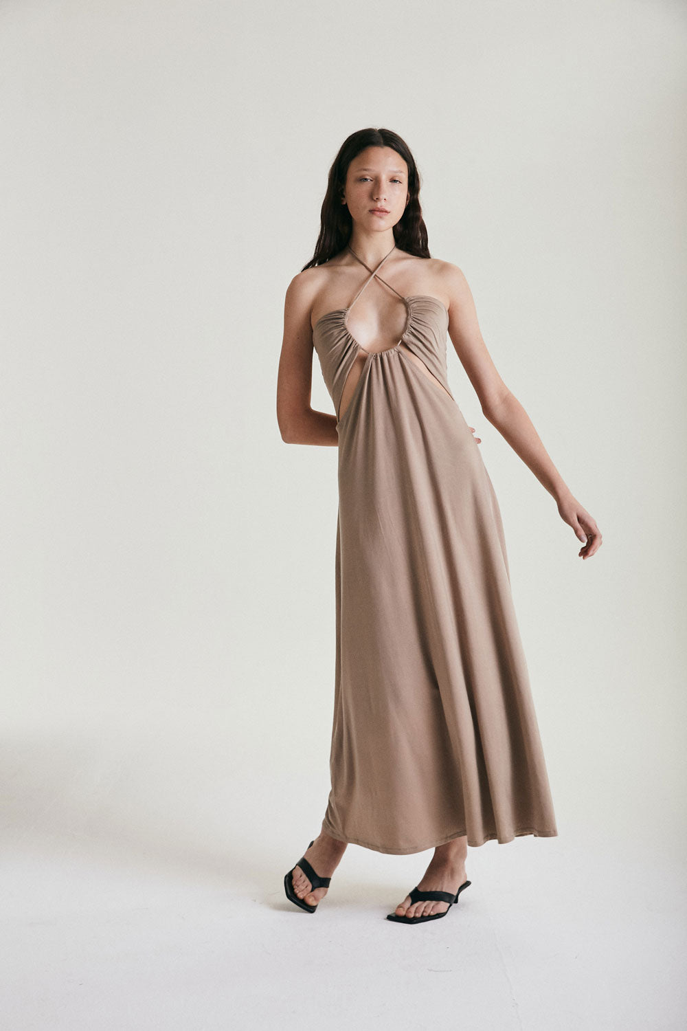 Load image into Gallery viewer, LUNA DRESS - NUTMEG
